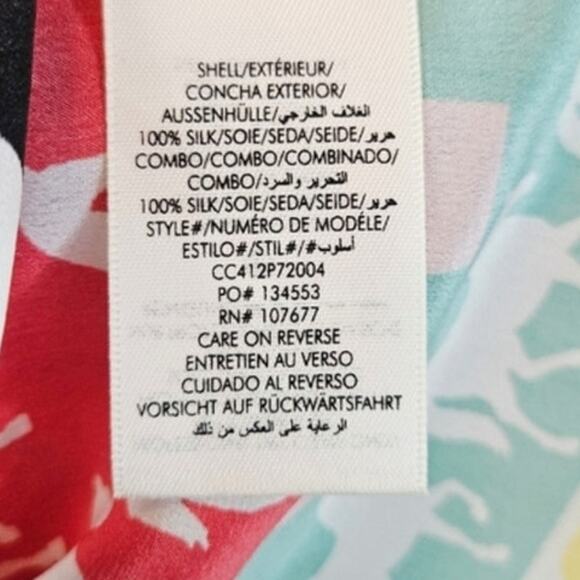 Alice + Olivia Willa Placket Horse Stallion Silk Blouse Size Small - Picture 7 of 7